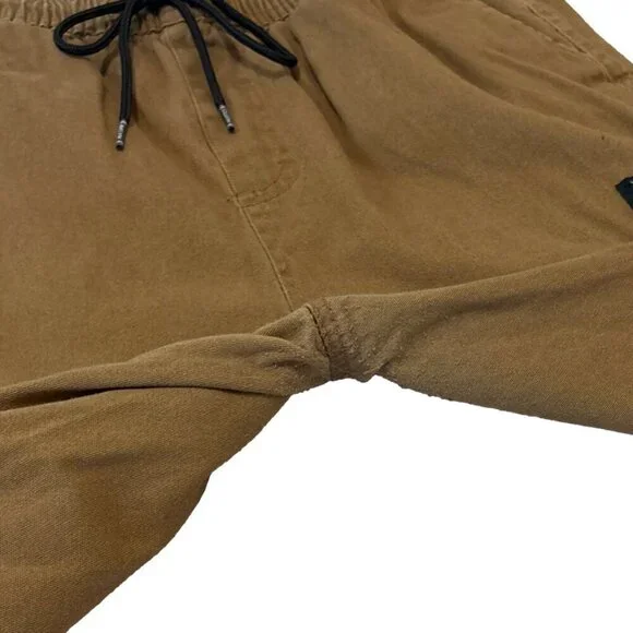 Brooklyn Cloth Sz Medium M Brown Drawstring Streetwear Urban Cargo Joggers Men - Picture 4 of 8